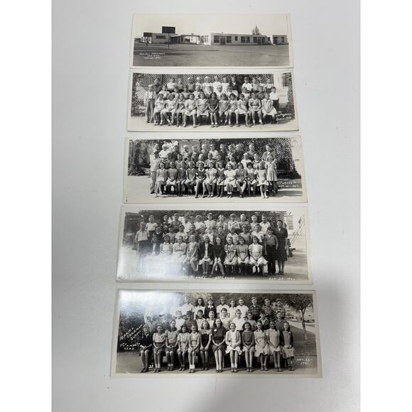 5 Vintage 1938 - 1941 Photos School Children Class Daniel Freeman School - Picture 1 of 10